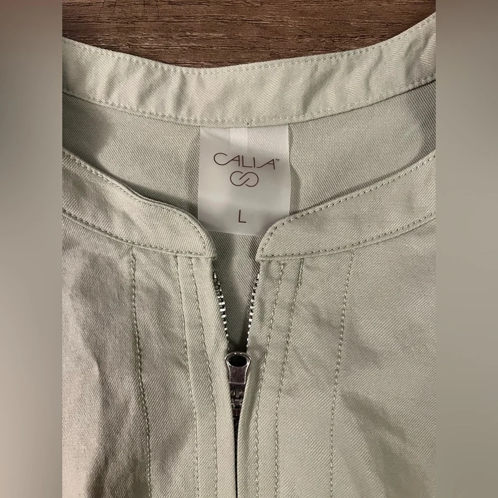 Calia By Carrie Underwood Soft Utility Romper Green Shorts Sz-Large I31 - Picture 7 of 12